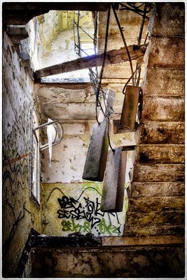 Freischwebende Treppe