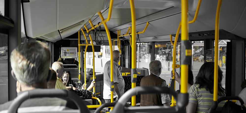 Freitag Nachmittags im Bus