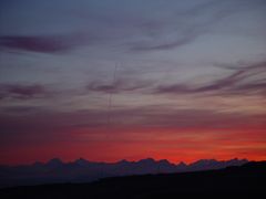 FreitagAbendRot aus dem Küchenfenster