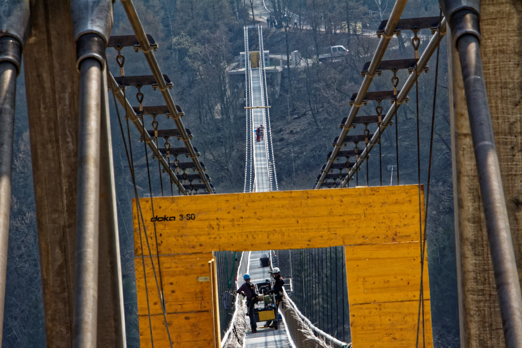 Freitragende Brücke im Harz