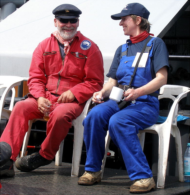 Freizeit auf der STETTIN beim Dampf Rundum 2007 in Flensburg.