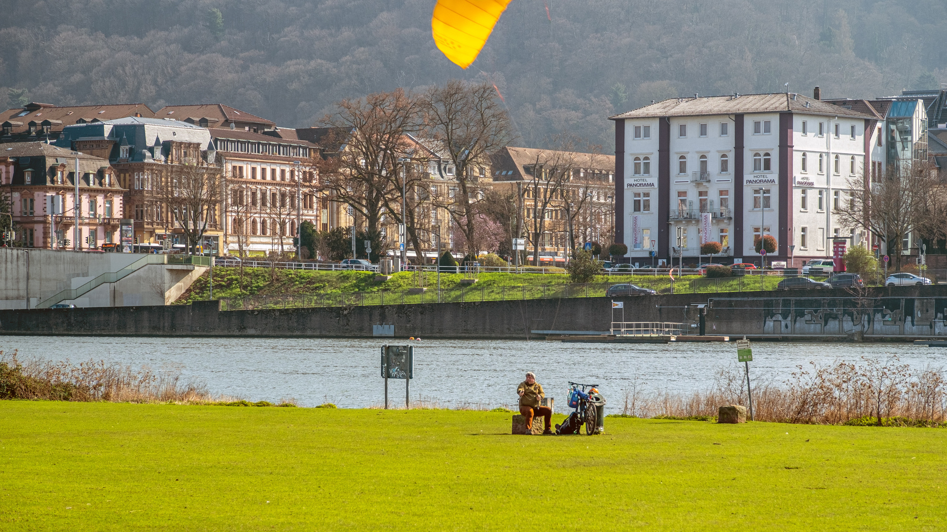 Freizeitgestaltung am Neckar