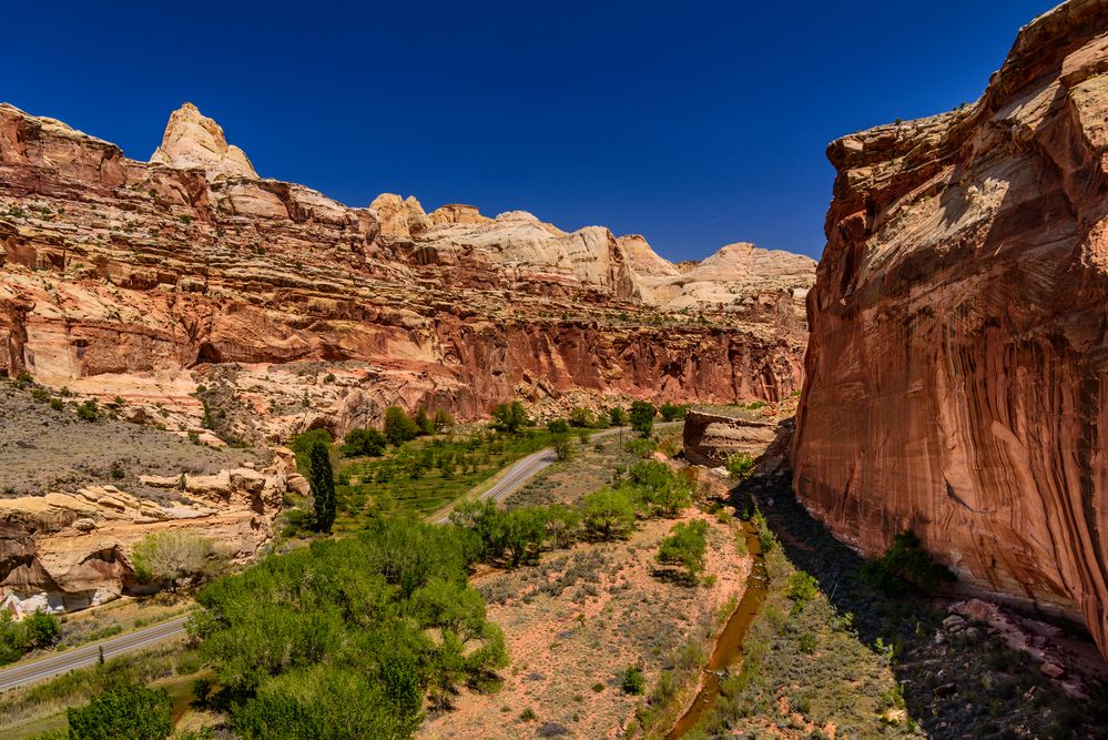 Fremont River Valley, Capitol Reef National Park, Utah, USA