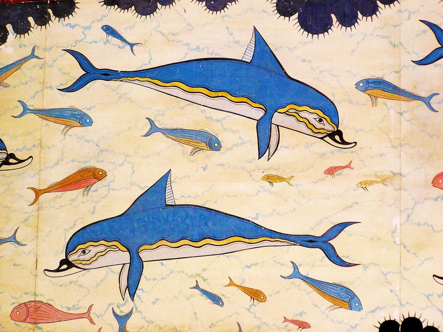 Frescoes with dolphins - Queen’s chamber - Knossos - Creta