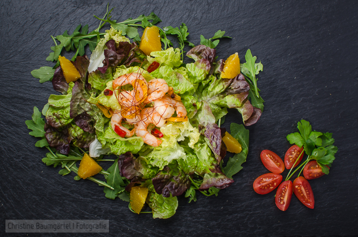 Fresh Salad with Shrimps