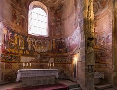 Fresken in der Klosterkirche...