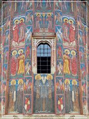Freskenmalerei in Suceava........