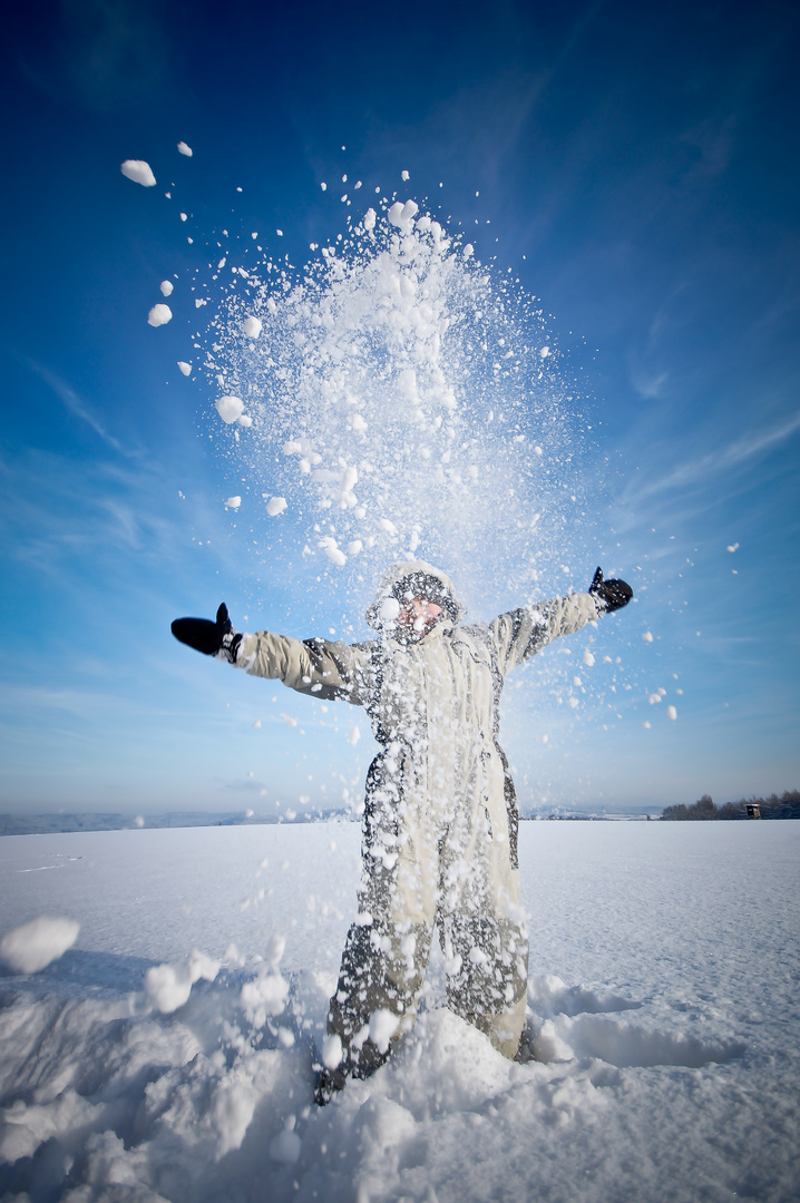 Freude am Schnee