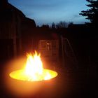 Freude über den Frühjahrsstart mit Feuerpfanne 02.04.16