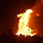 Freudenfeuer zu Silvester in Scheveningen