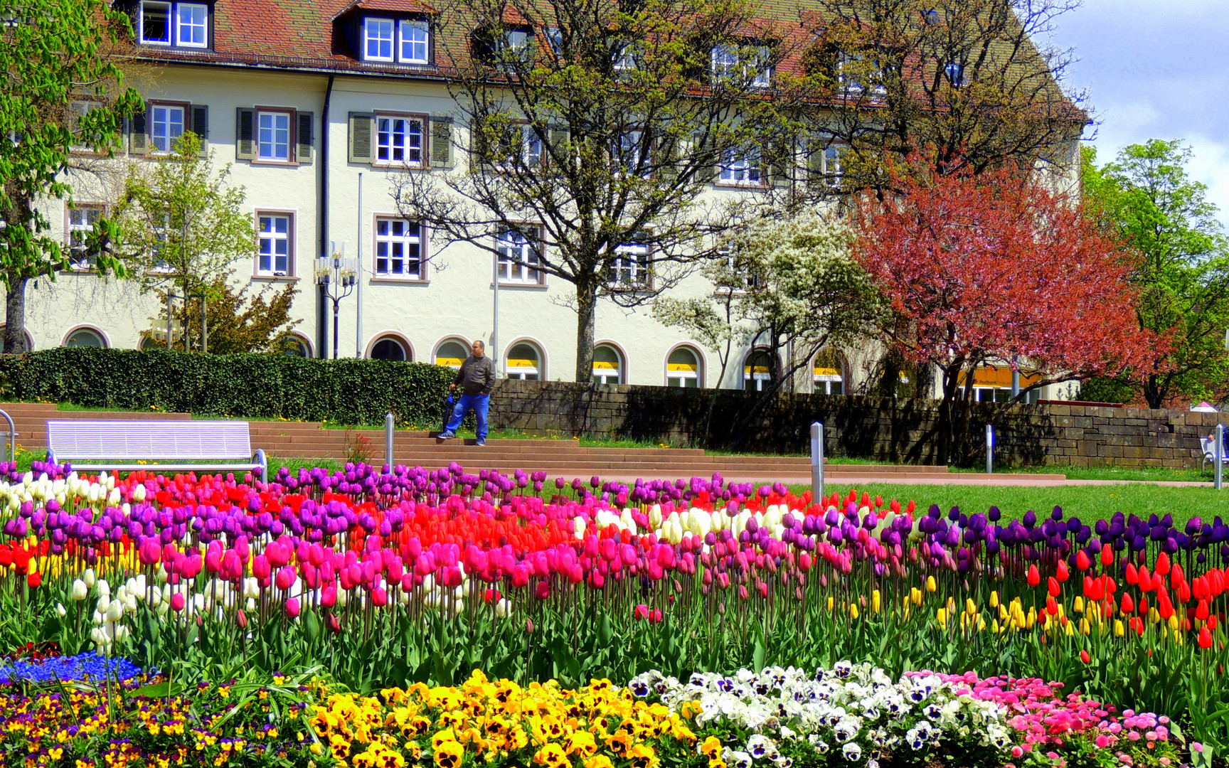 Freudenstadt Europas größter Marktplatz im Frühling