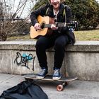 Freundlicher Musiker am Schwedenplatz