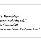 Freundschaft...