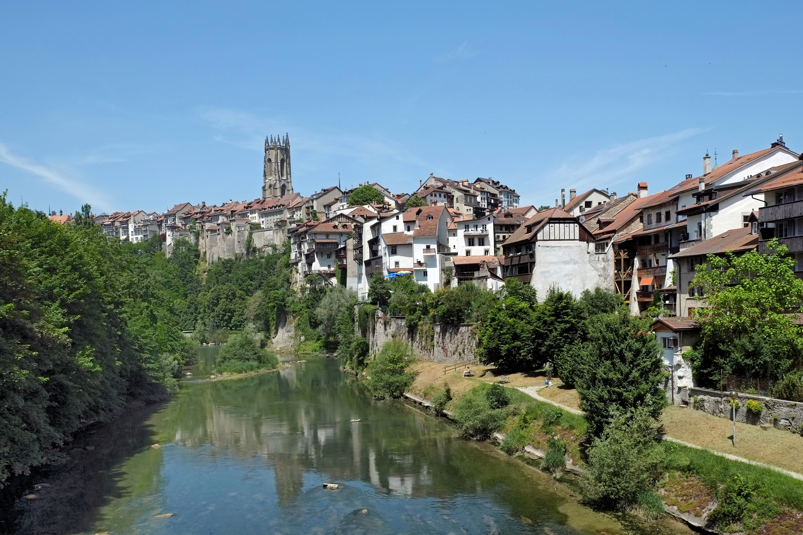 Fribourg vista dal fiume