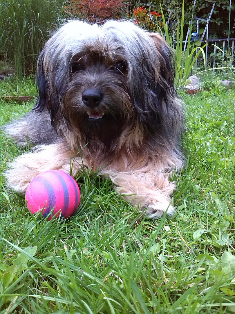 Frida mit Ball