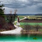 "Frieda komm, es gibt gleich ein Gewitter."