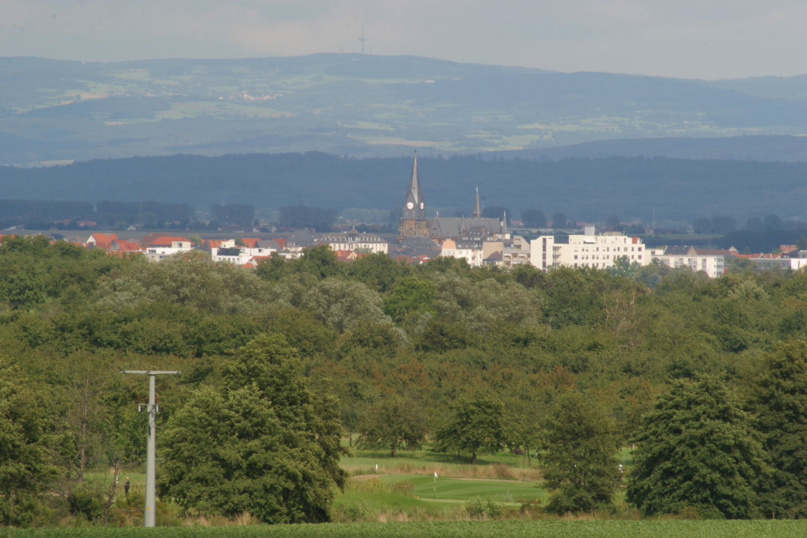 Friedberger Kirche mit Fernsicht