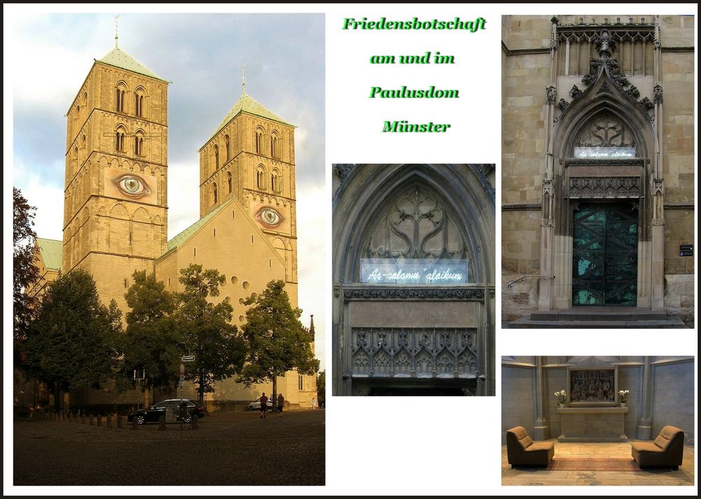 Friedensbotschaft am und im Dom von Münster 2018