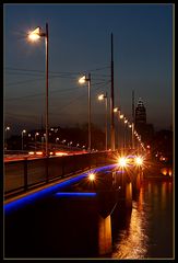 Friedensbrücke am Dienstag, etwas später