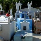 Friedhof auf Isla Mujeres, Mexiko