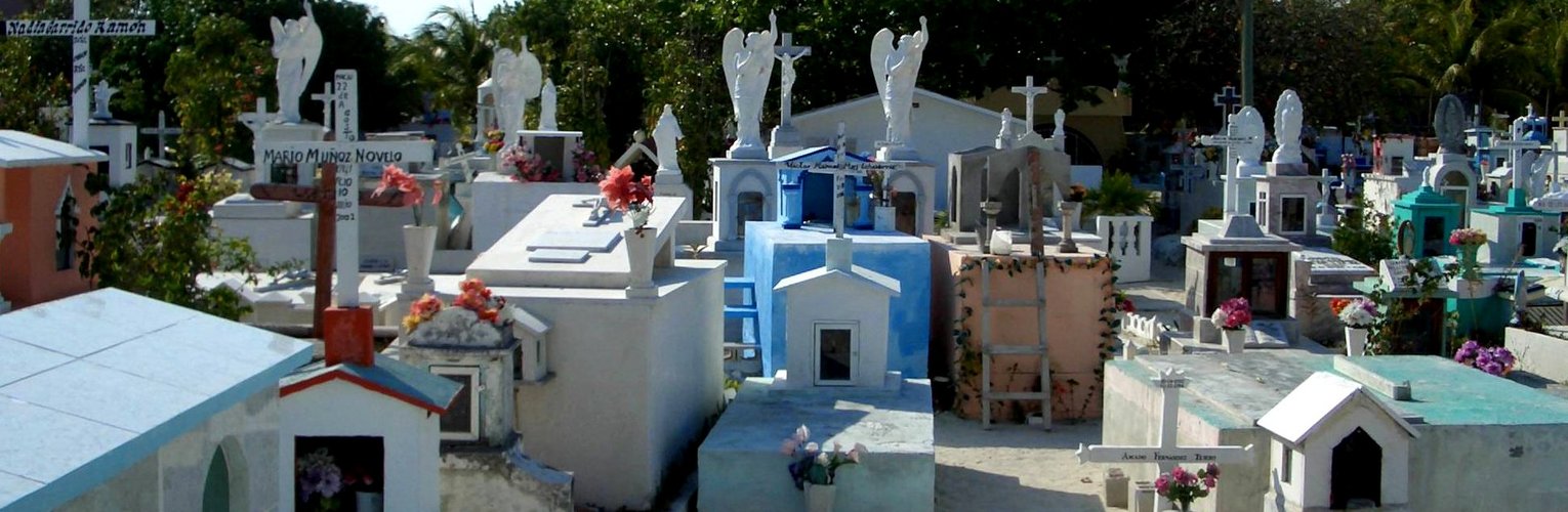 Friedhof auf Isla Mujeres, Mexiko