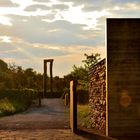 Friedhof bei Abenddämmerung