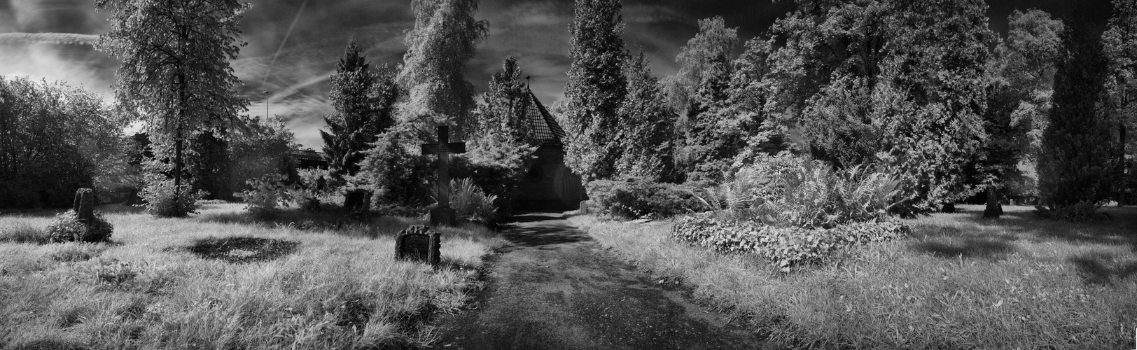 Friedhof Burgdorf Infrarotpanorama