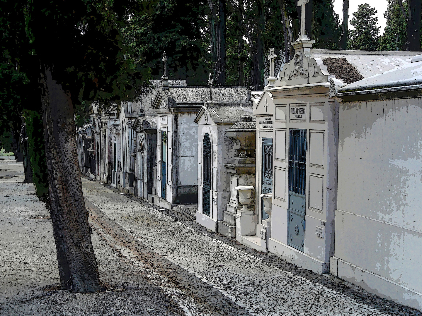 Friedhof des Vergnügens in Lissabon (HDR)