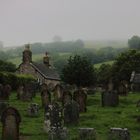 Friedhof im Dartmoor. In der Ortschaft Widecombe in the Moor