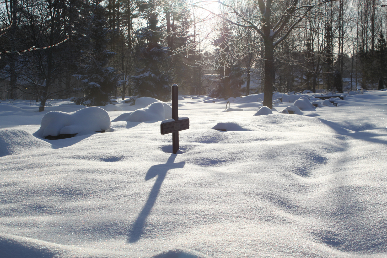 Friedhof im Winter