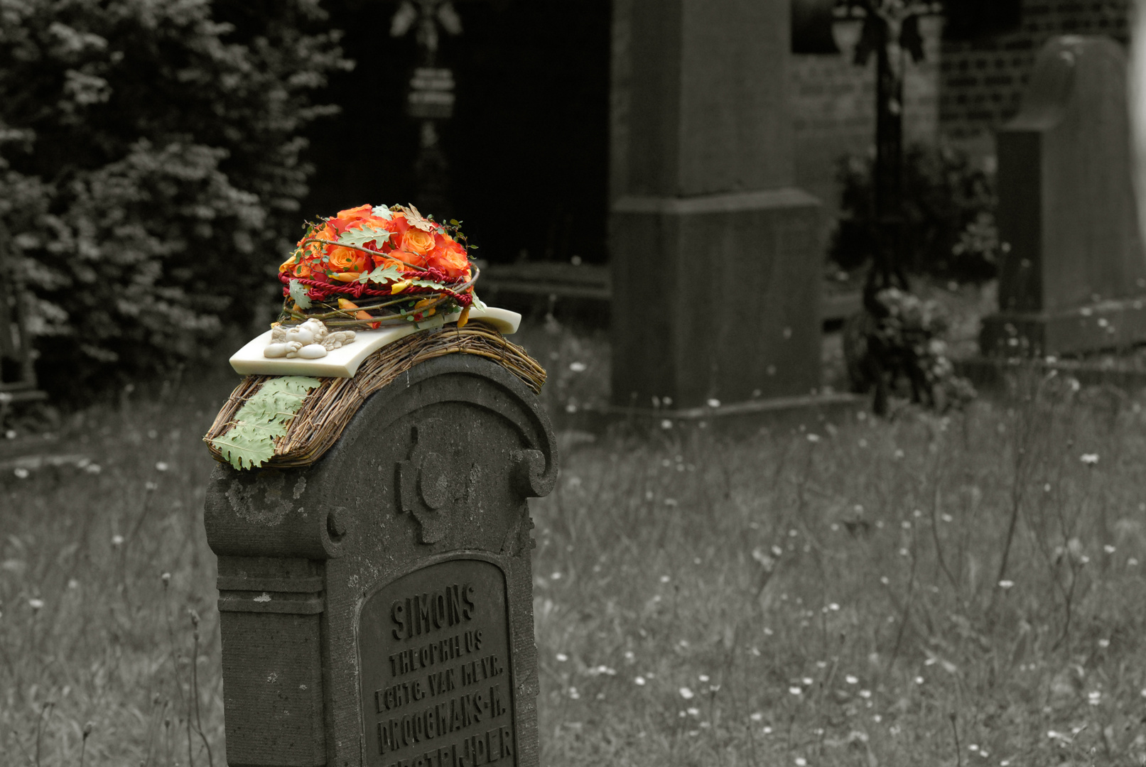 Friedhof-Impression  nahe Houthalen (Belgien)