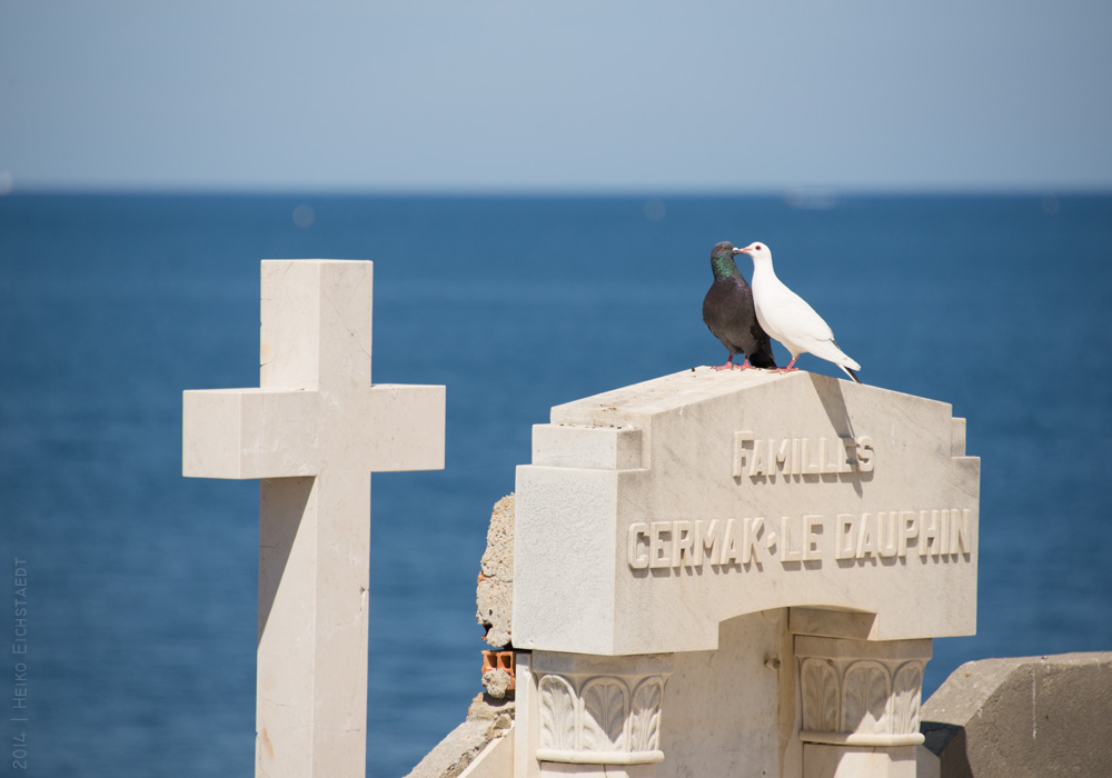 Friedhof in St. Tropez an Coté a'Azur