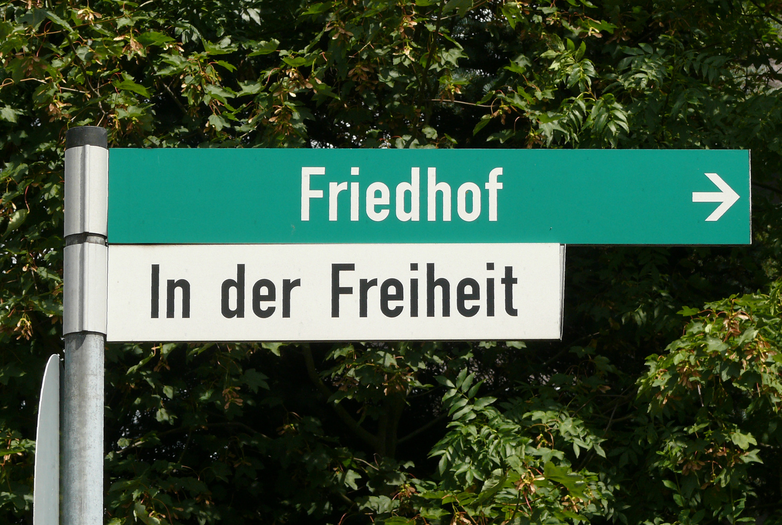 "Friedhof" und "Freiheit"