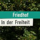 "Friedhof" und "Freiheit"