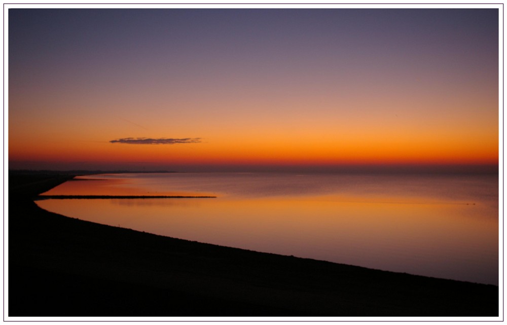 Friedliche Abendstimmung in Norddeich, heute 16:58