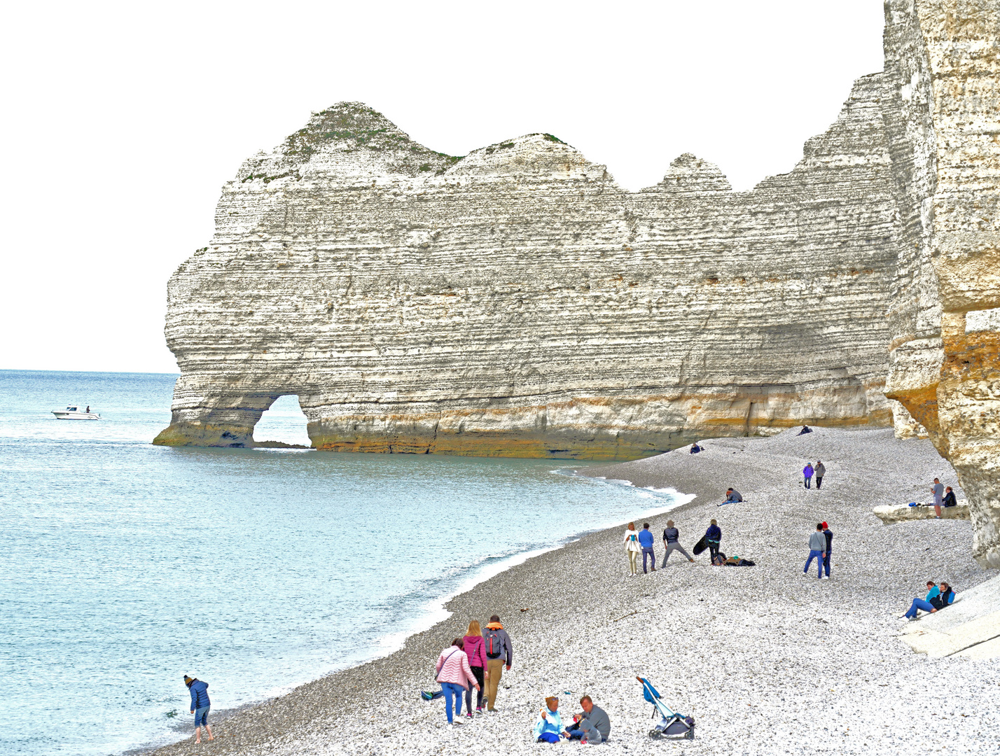 Friedliches Strandleben am ehemaligen Atlantikwall