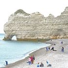 Friedliches Strandleben am ehemaligen Atlantikwall