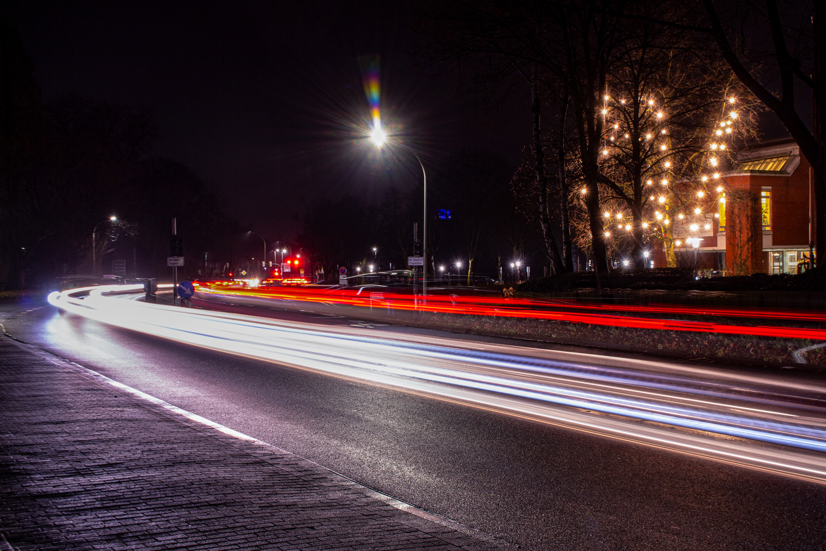 Friedrich-Ebert-St. At Night