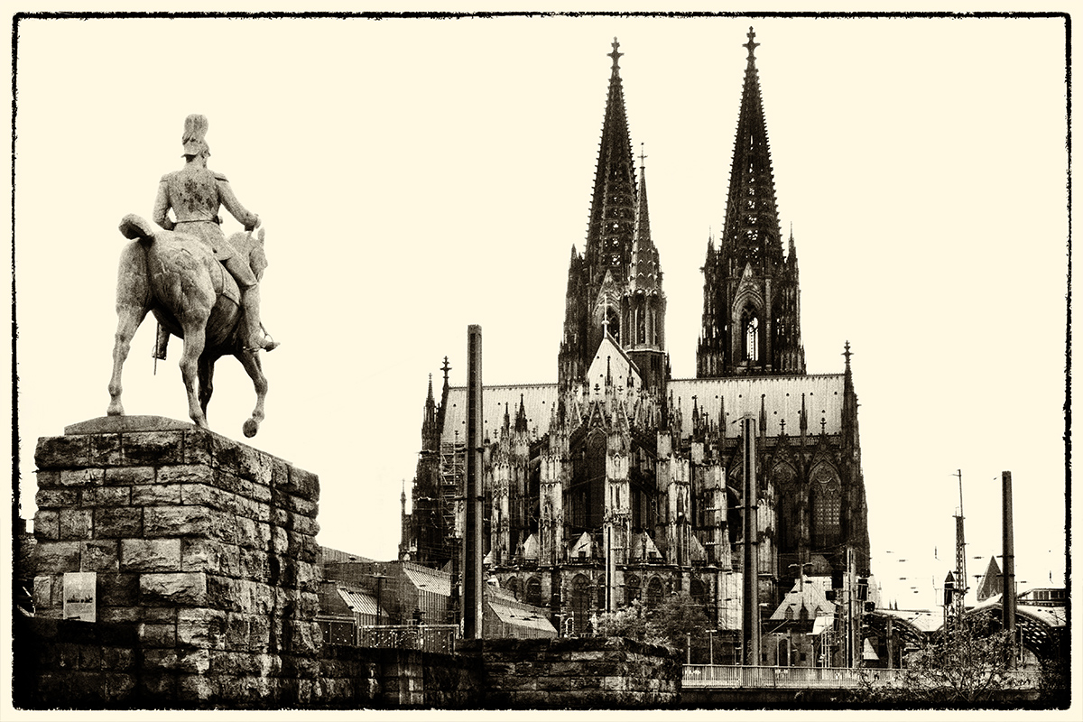 Friedrich III. im Anblick des Kölner Doms