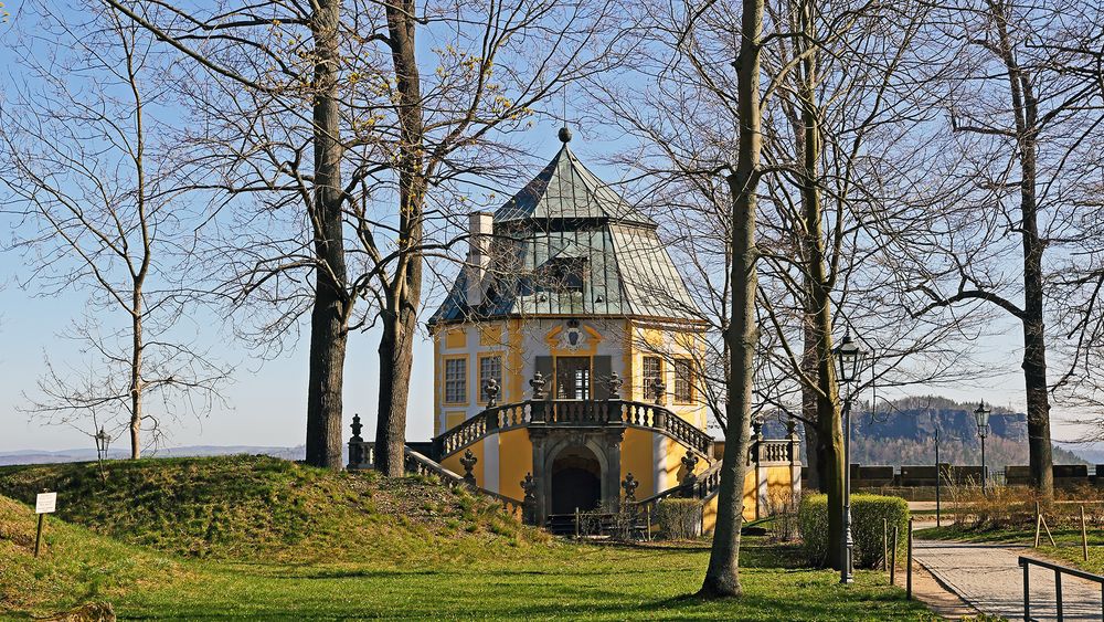 Friedrichschlösschen auf der Festung Königstein an der Elbe...