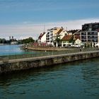 Friedrichshafen - Bei der Einfahrt in den Hafen die Mole entlang geschaut
