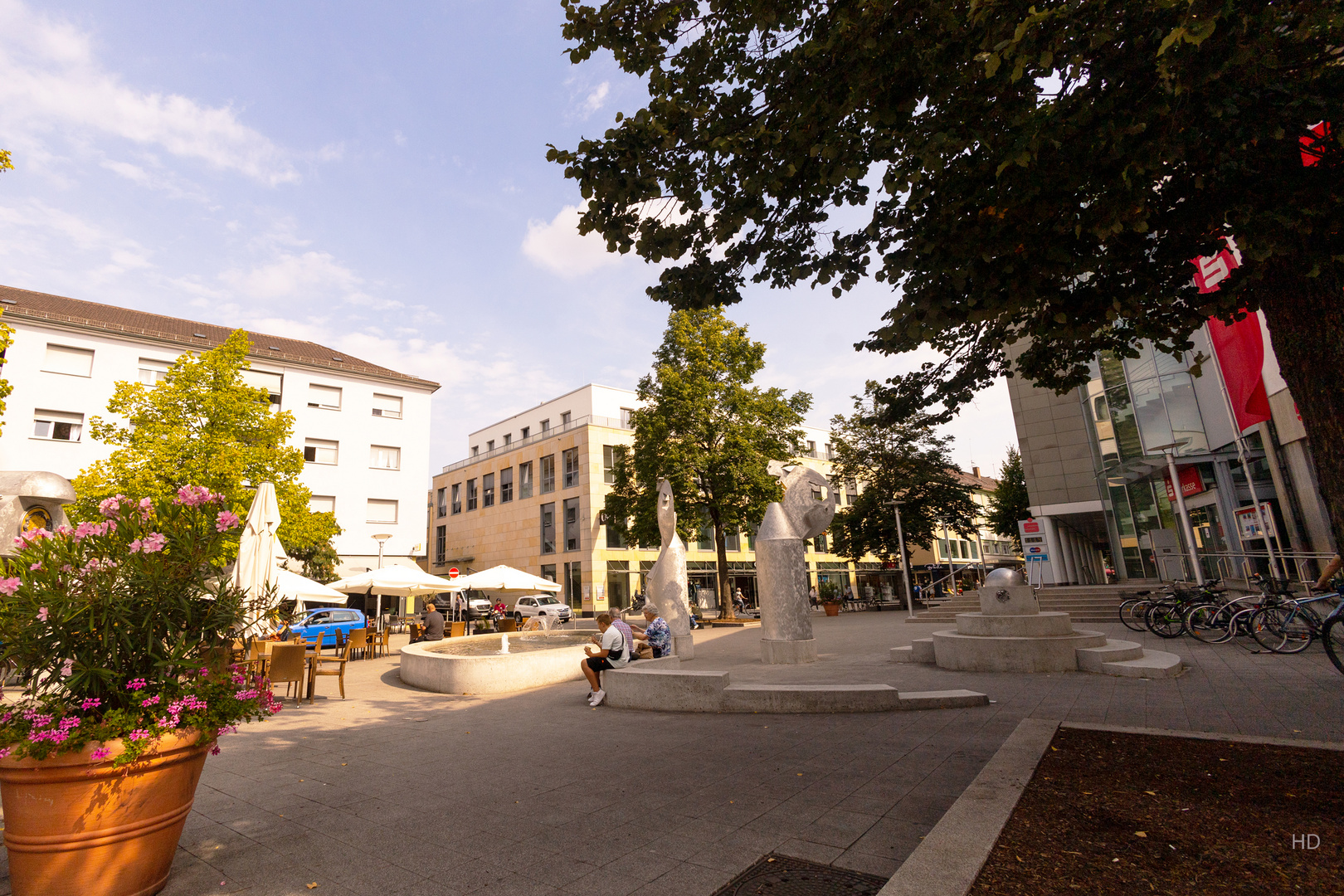 Friedrichsplatz mit Faun und Nymphe