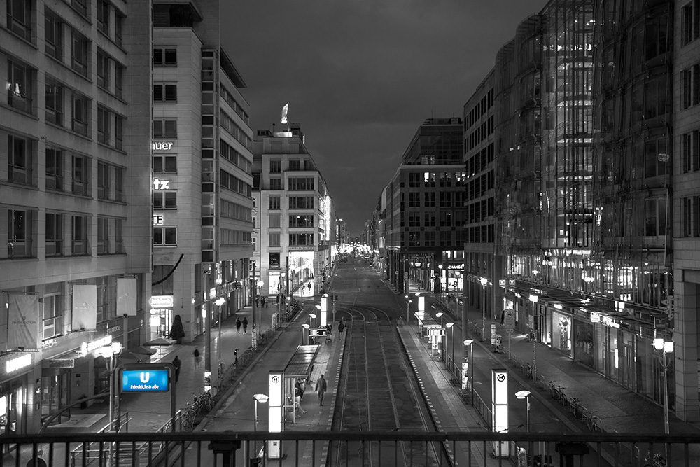 Friedrichstrasse im Dezember 2020