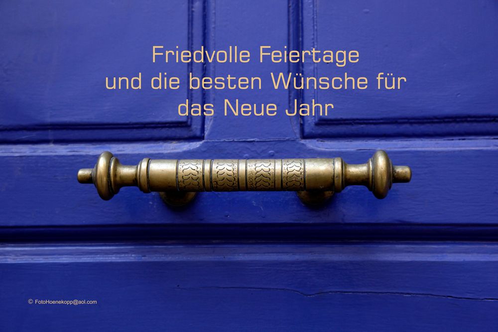 Friedvolle Feiertage !