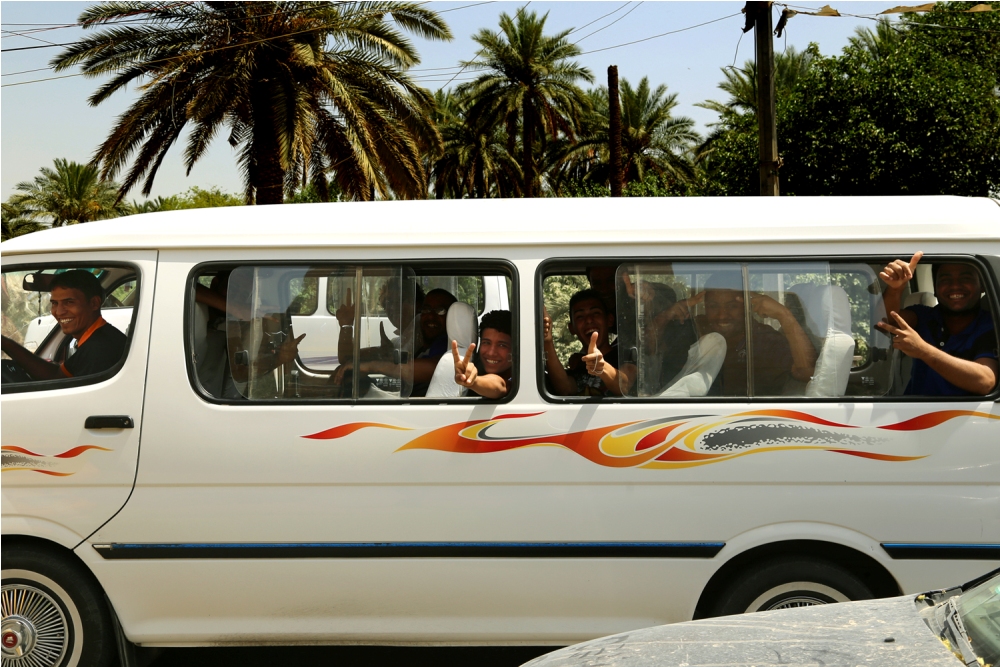 Friendly people in Baghdad, Iraq