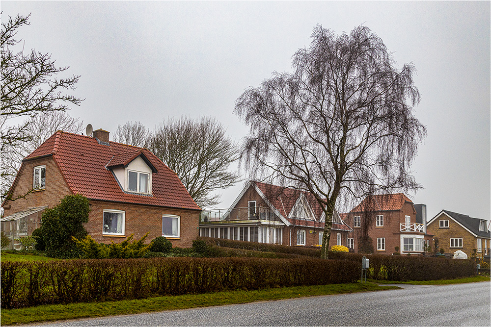 Frienhäuer auf der Insel Fur in Dänemark