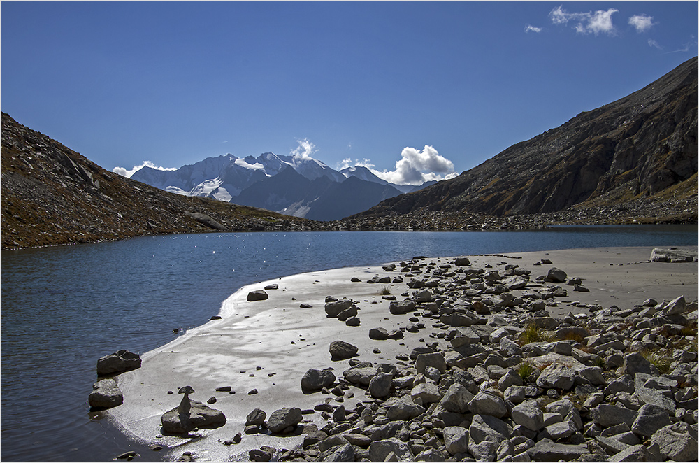 Friesenbergsee mit Großem Möseler im Hintergrund