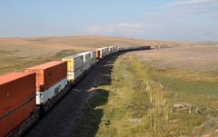 Fright train in Browning, Montana