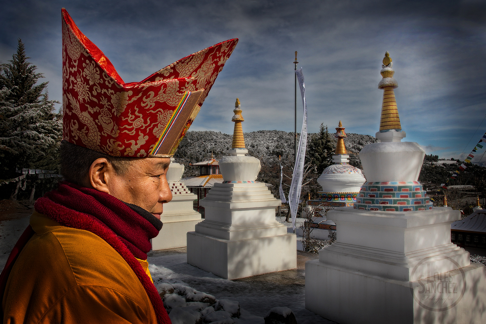 Frío día para la celebración del año nuevo tibetano. Panillo (Huesca)