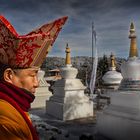 Frío día para la celebración del año nuevo tibetano. Panillo (Huesca)